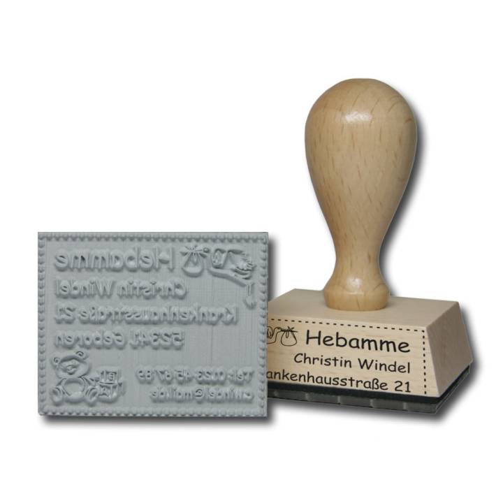 Holzstempel eckig