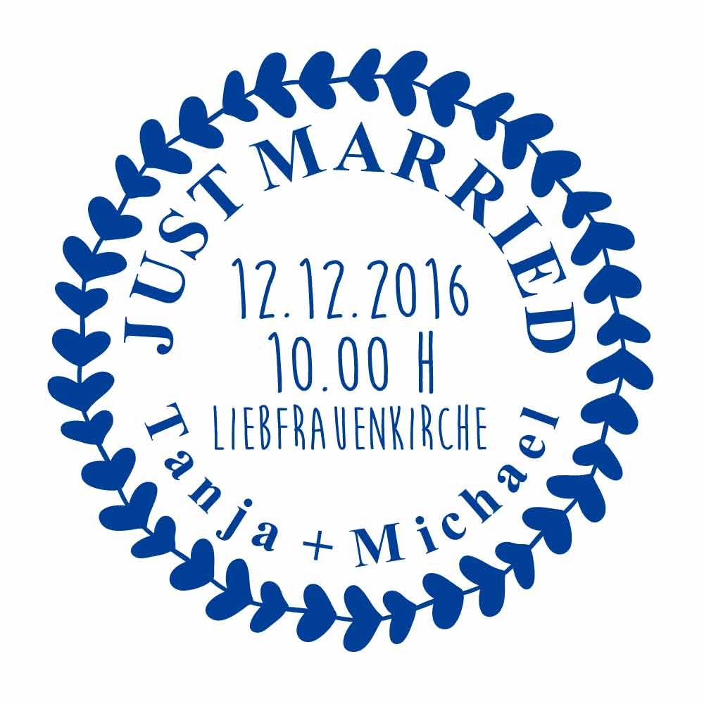 Motivstempel Hochzeit  4 save the date