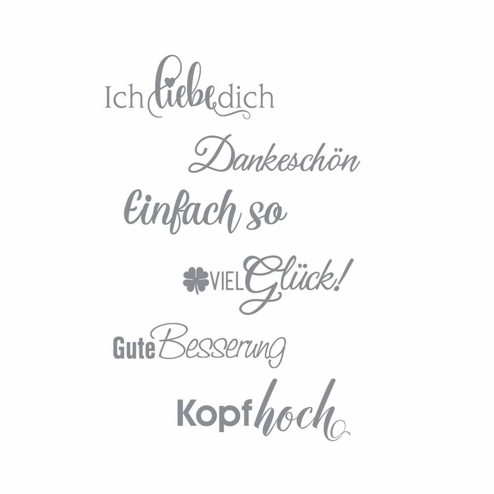 TRODAT Vintage Stempel - Set Glückwünsche