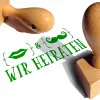 Motivstempel Hochzeit 1 "WIR HEIRATEN"