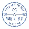 Stempel "Save the Date"