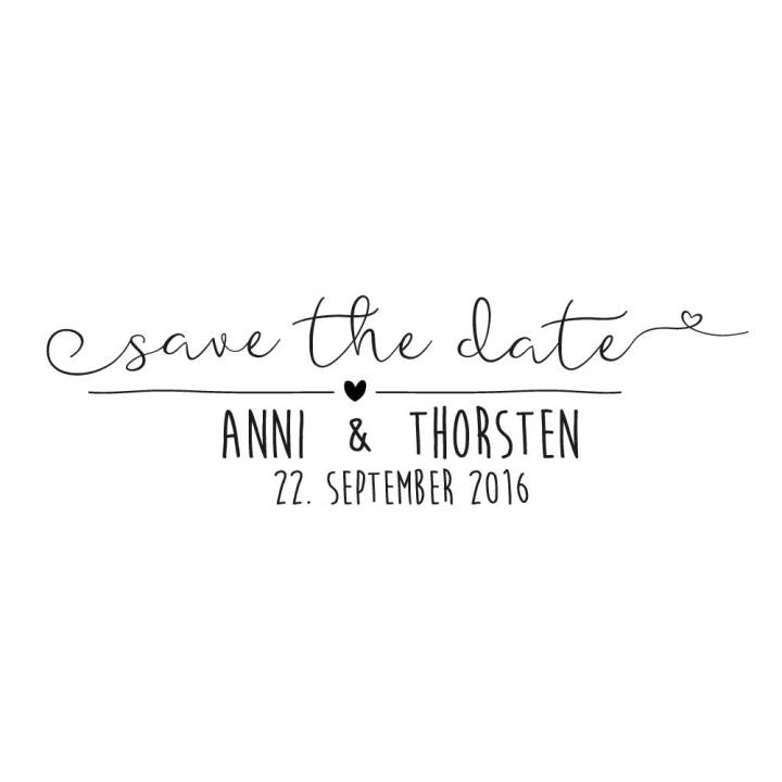 Motivstempel Hochzeit 3 "Save the Date"