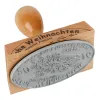 Holzstempel 80x50 mm oval