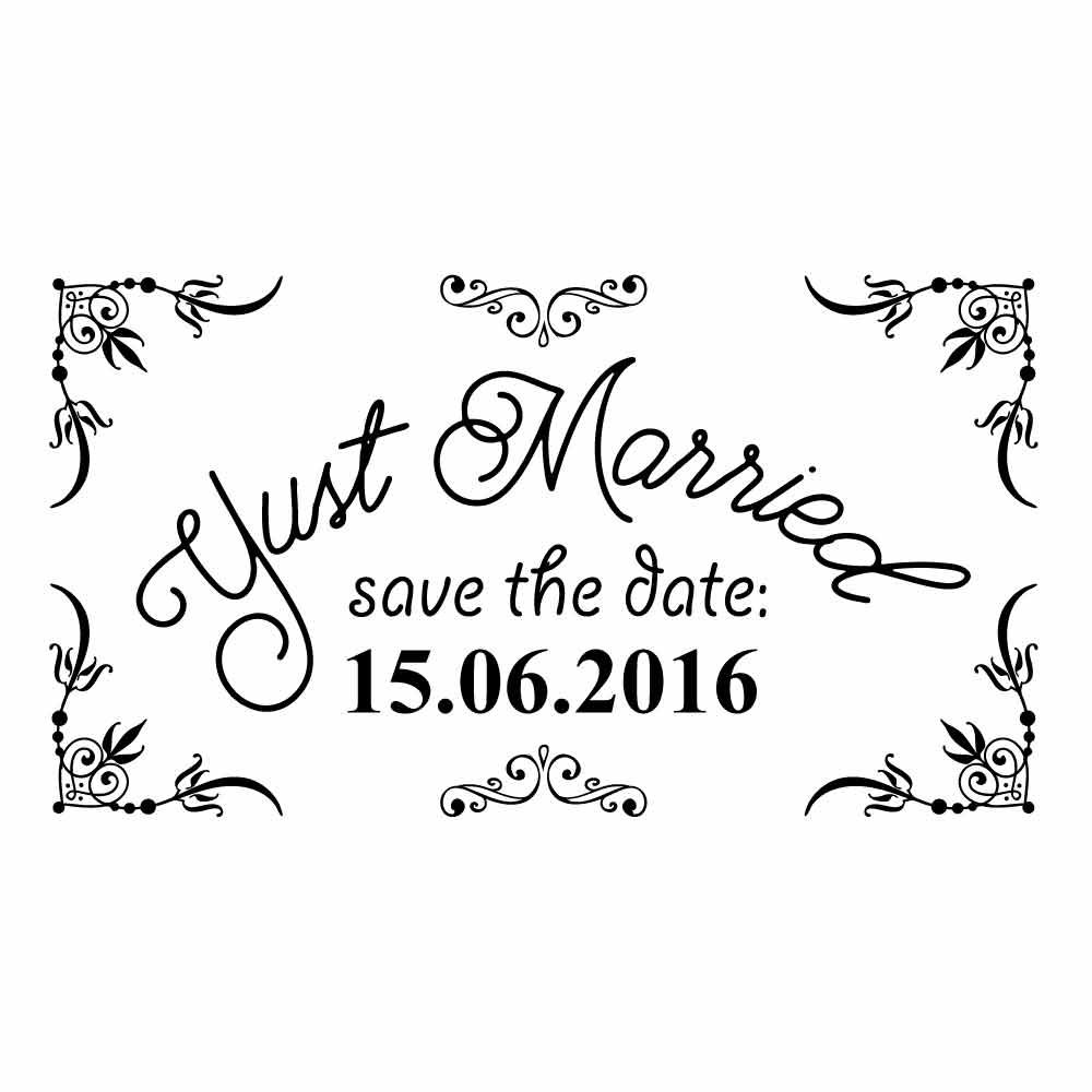 Motivstempel Hochzeit  6 "Save the Date"