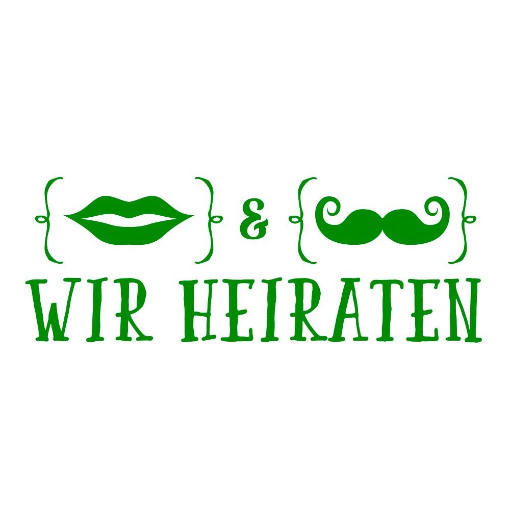 Motivstempel Hochzeit 1 " WIR HEIRATEN"