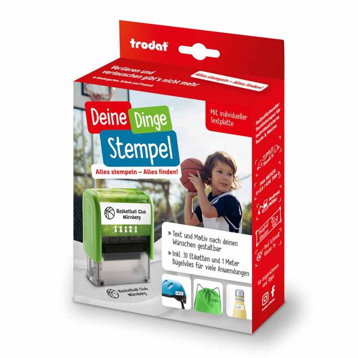 Trodat Deine Dinge Stempel mit individueller Textplatte Trodat Deine Dinge Stempel mit individueller Textplatte
