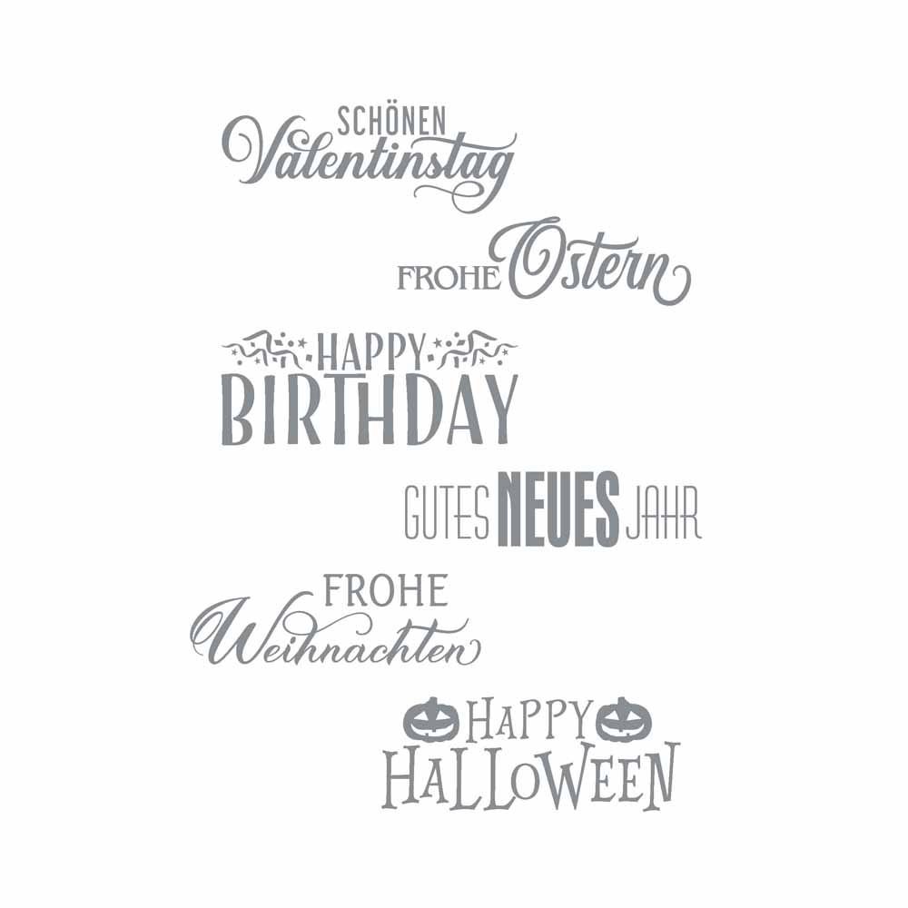 TRODAT Vintage Stempel - Set „besondere Anlässe“