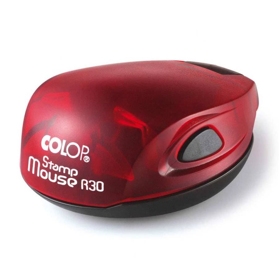 Colop Stamp Mouse 30 rund rot - rubin