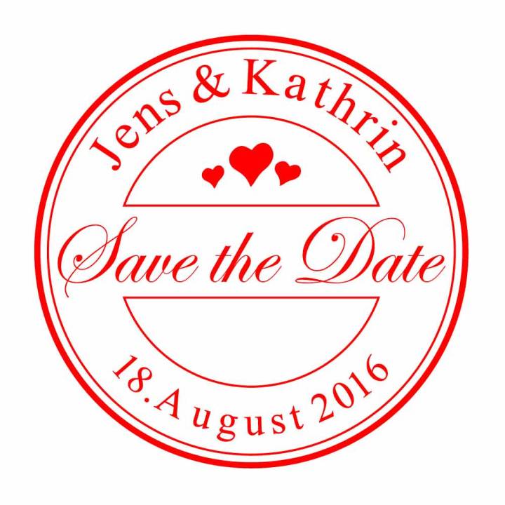 Motivstempel Hochzeit 2 "Save the Date" Motivstempel Hochzeit 2 "Save the Date"