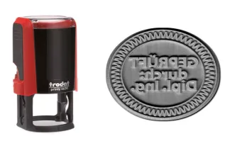 Trodat Printy Line rund Ersatzplatten